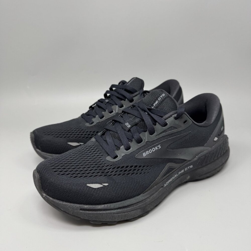 Brooks Adrenaline GTS 23 Womens 8.5 Wide Shoe Running Sneaker 1203811D020 Black